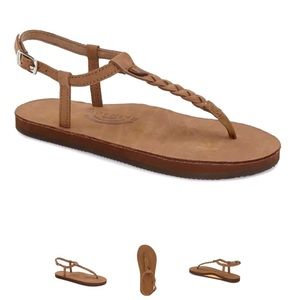 Rainbows- T-Street – Premier Leather Sandal with a Heel Strap. Size 9.5 / 10